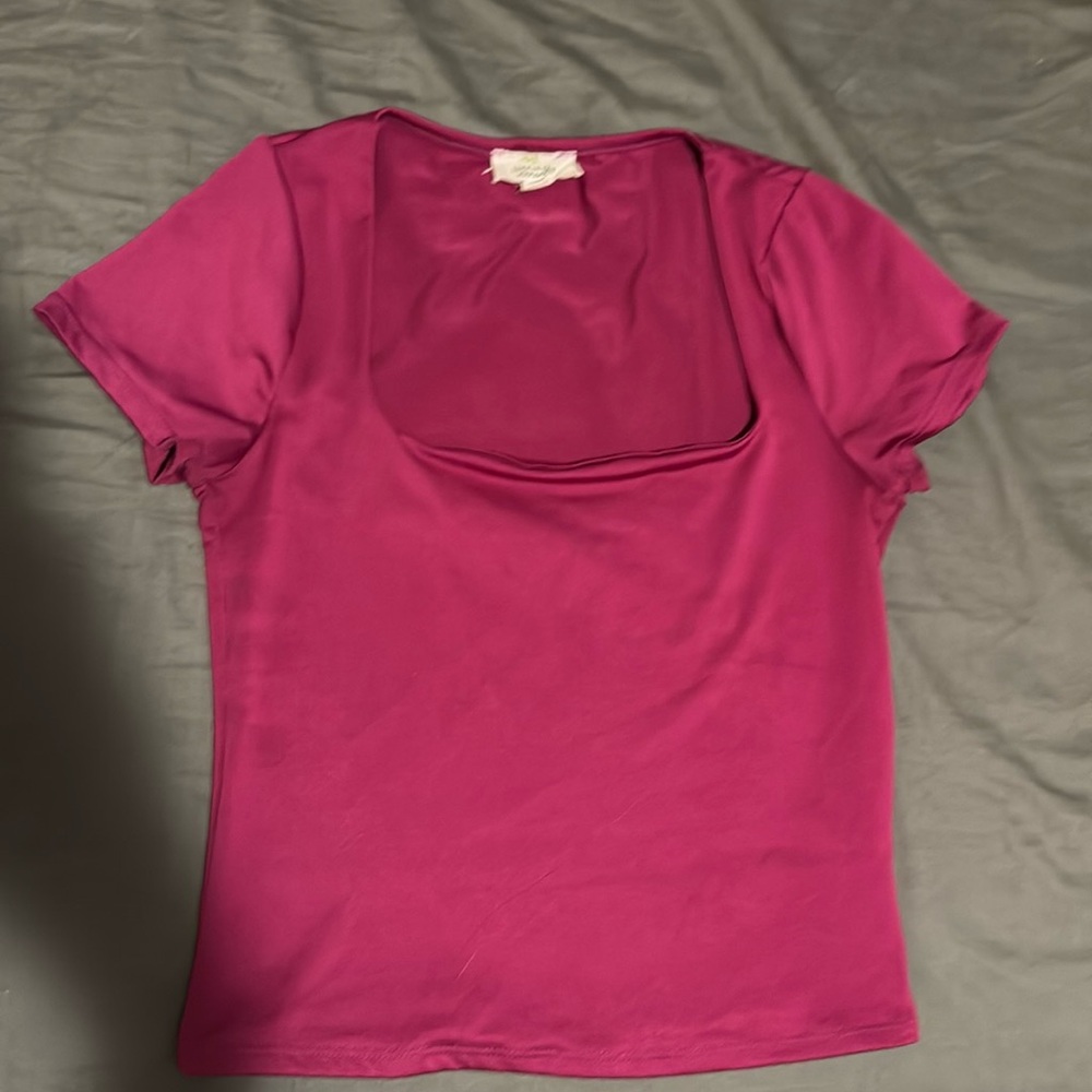 Live In The Moment square neck top